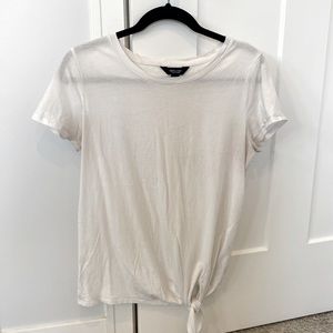 Simply Vera White Tie Shirt